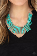 Load image into Gallery viewer, Paparazzi Out of My Element - Blue - Necklace &amp; Earrings - Life of the Party Exclusive July 2020 - $5 Jewelry with Ashley Swint