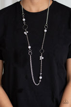 Load image into Gallery viewer, Paparazzi Pageant Princess - Silver - Necklace and matching Earrings - $5 Jewelry With Ashley Swint