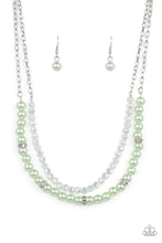 Load image into Gallery viewer, PRE-ORDER - Paparazzi Parisian Princess - Green - Necklace &amp; Earrings - $5 Jewelry with Ashley Swint