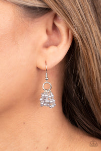 Paparazzi Party Posh Princess - Silver Pearls - Hoop Earrings - $5 Jewelry with Ashley Swint
