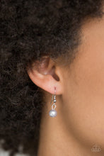 Load image into Gallery viewer, Paparazzi Pearl Pageant - Silver - Lanyard Necklace &amp; Earrings - $5 Jewelry with Ashley Swint