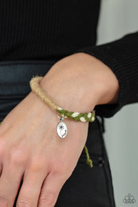 Paparazzi Perpetually Peaceful - Green - Bracelet - $5 Jewelry with Ashley Swint