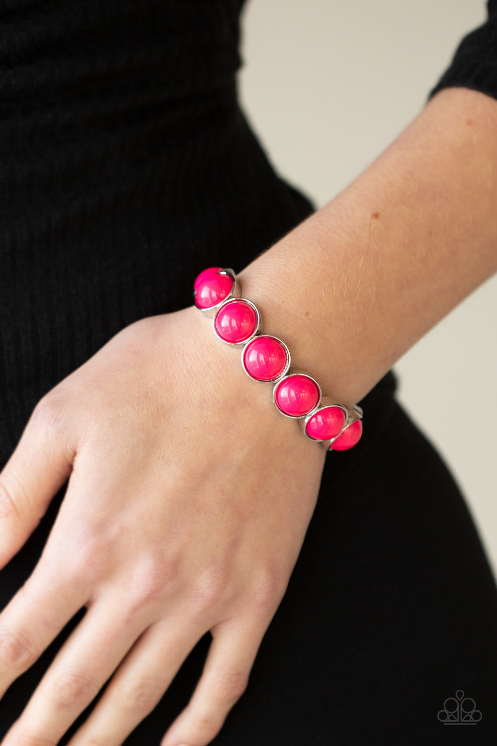 PRE-ORDER - Paparazzi POP, Drop, and Roll - Pink - Bracelet - $5 Jewelry with Ashley Swint