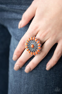 PRE-ORDER - Paparazzi Posy Paradise - Orange - Ring - $5 Jewelry with Ashley Swint