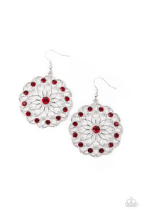 PRE-ORDER - Paparazzi Posy Proposal - Red - Earrings - $5 Jewelry with Ashley Swint