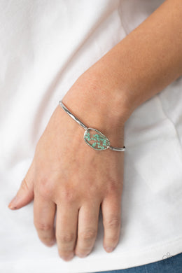PRE-ORDER - Paparazzi Prairie Paradise - Blue - Flower Encased In Glass - Bracelet - $5 Jewelry with Ashley Swint