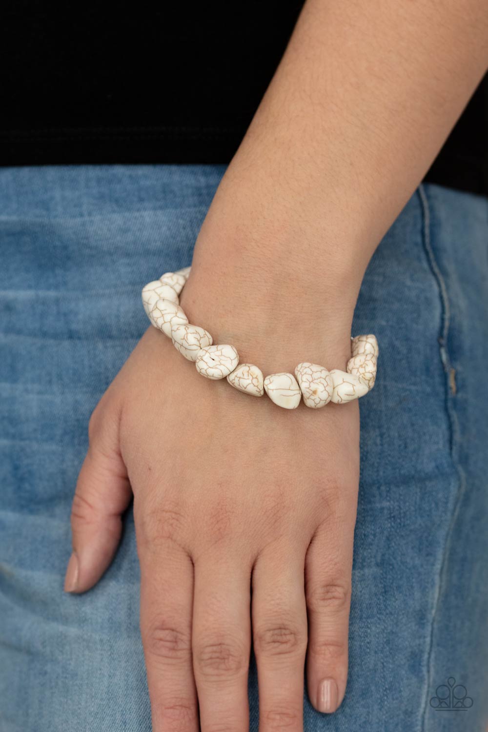 PAPARAZZI Prehistoric Paradise - White - $5 Jewelry with Ashley Swint