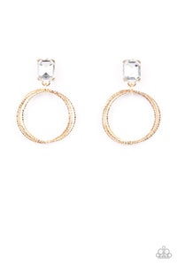 PRE-ORDER - Paparazzi Prismatic Perfection - Gold - Earrings - $5 Jewelry with Ashley Swint