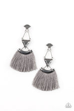 Load image into Gallery viewer, Paparazzi Puma Prowl - Silver - Thread / Fringe / Tassel Earrings - $5 Jewelry With Ashley Swint