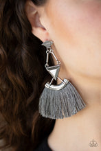 Load image into Gallery viewer, Paparazzi Puma Prowl - Silver - Thread / Fringe / Tassel Earrings - $5 Jewelry With Ashley Swint