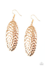 Load image into Gallery viewer, Paparazzi Radiantly Radiant - Gold - Hammered - Earrings - $5 Jewelry With Ashley Swint