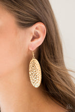 Load image into Gallery viewer, Paparazzi Radiantly Radiant - Gold - Hammered - Earrings - $5 Jewelry With Ashley Swint