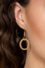 Load image into Gallery viewer, Paparazzi Ringing In The Bling - Gold - Necklace &amp; Earrings - $5 Jewelry with Ashley Swint