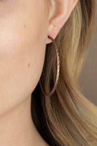 Paparazzi Rural Reserve - Copper - Earrings - $5 Jewelry with Ashley Swint