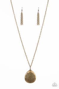 PRE-ORDER - Paparazzi Rustic Renaissance - Brass - Necklace & Earrings - $5 Jewelry with Ashley Swint