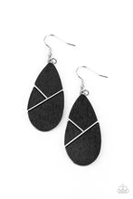 Load image into Gallery viewer, Paparazzi Sequoia Forest - Black - Wooden Teardrop - Earrings - $5 Jewelry with Ashley Swint
