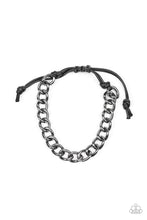 Load image into Gallery viewer, Paparazzi Sideline - Black - Cording - Sliding Knot Bracelet - $5 Jewelry with Ashley Swint