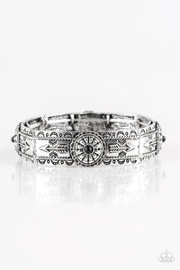 Paparazzi Southern Borders - Black - Stretchy Bracelet - $5 Jewelry with Ashley Swint