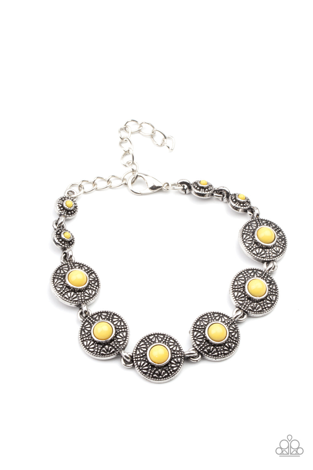 Paparazzi Springtime Special - Yellow - Bracelet - $5 Jewelry with Ashley Swint