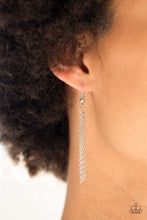 Load image into Gallery viewer, Paparazzi Star-Crossed Stargazer - Blue Rhinestones - Silver Necklace and matching Earrings - $5 Jewelry With Ashley Swint