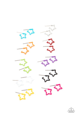 PRE-ORDER - Paparazzi Starlet Shimmer Earrings, 10 - Star Hoops! - $5 Jewelry with Ashley Swint