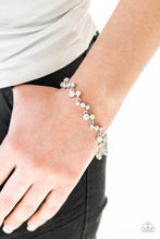 Load image into Gallery viewer, PRE-ORDER - Paparazzi Starlit Stunner - White - Bracelet - $5 Jewelry with Ashley Swint