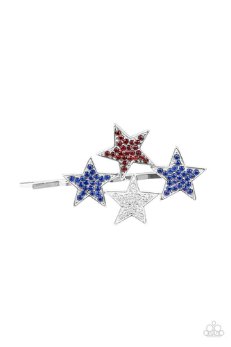 PRE-ORDER - Paparazzi Stellar Celebration - Blue - Hair Clip - $5 Jewelry with Ashley Swint