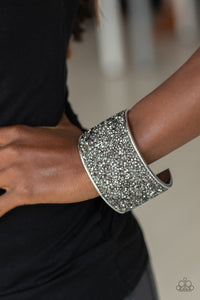 Paparazzi Stellar Radiance - Silver - Thick Silver Cuff Bracelet - $5 Jewelry with Ashley Swint