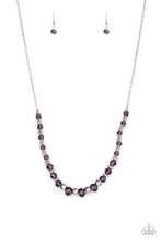 Load image into Gallery viewer, Paparazzi Stratosphere Sparkle - Purple - Silver Necklace and matching Earrings - $5 Jewelry with Ashley Swint