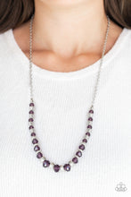 Load image into Gallery viewer, Paparazzi Stratosphere Sparkle - Purple - Silver Necklace and matching Earrings - $5 Jewelry with Ashley Swint