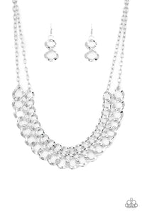 Paparazzi Street Meet and Greet - Silver Necklace - Life of the Party Exclusive June 2019 - $5 Jewelry With Ashley Swint