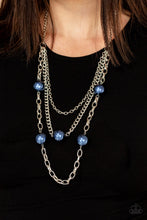 Load image into Gallery viewer, PRE-ORDER - Paparazzi Thanks For The Compliment - Blue - Necklace &amp; Earrings - $5 Jewelry with Ashley Swint