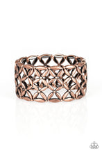 Load image into Gallery viewer, Paparazzi The Big BLOOM - Copper - Stretchy Band - Bracelet - $5 Jewelry with Ashley Swint