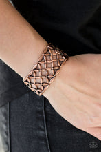 Load image into Gallery viewer, Paparazzi The Big BLOOM - Copper - Stretchy Band - Bracelet - $5 Jewelry with Ashley Swint