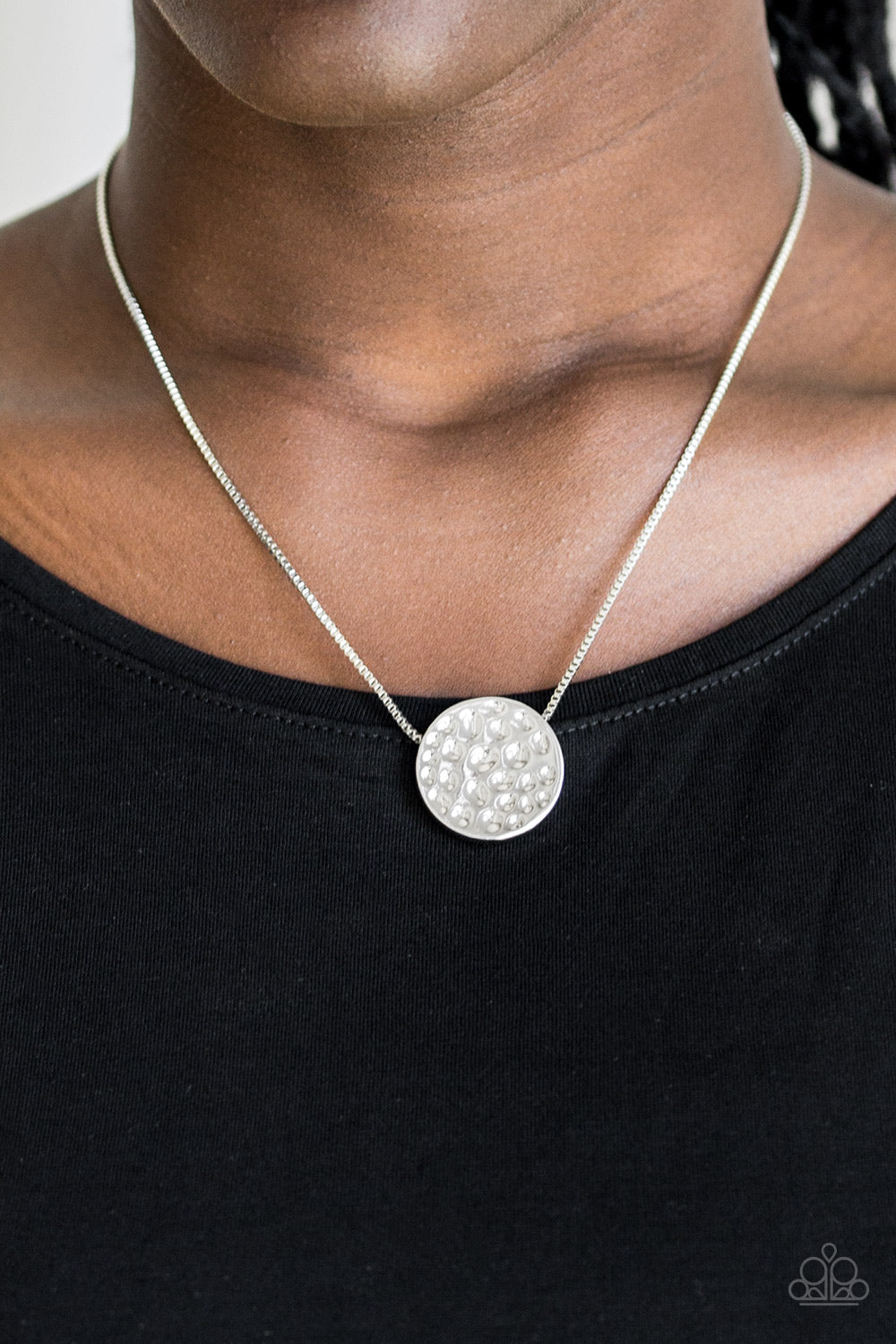 Paparazzi The BOLD Standard - Silver - Necklace & Earrings - $5 Jewelry with Ashley Swint