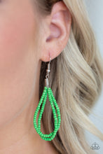 Load image into Gallery viewer, Paparazzi The Great Outback - Green - Seed Beads - Necklace &amp; Earrings - $5 Jewelry with Ashley Swint