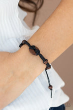 Load image into Gallery viewer, Paparazzi The Road KNOT Taken - Black- Sliding Knot Bracelet - $5 Jewelry with Ashley Swint