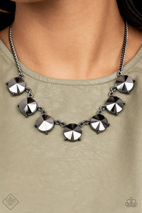 PRE-ORDER - Paparazzi The SHOWCASE Must Go On - Black - Necklace & Earrings - $5 Jewelry with Ashley Swint