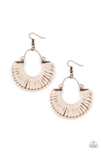 Load image into Gallery viewer, PRE-ORDER - Paparazzi Threadbare Beauty - Copper - Earrings - $5 Jewelry with Ashley Swint