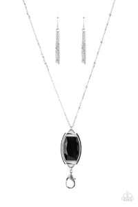PRE-ORDER - Paparazzi Timeless Tale - Black - Lanyard Necklace & Earrings - $5 Jewelry with Ashley Swint