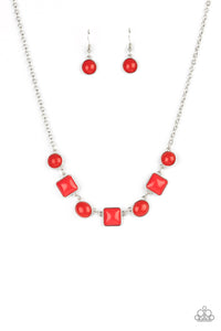 Trend Worthy - Red Paparazzi Necklace - $5 Jewelry with Ashley Swint