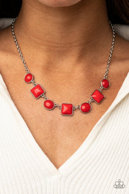 Trend Worthy - Red Paparazzi Necklace - $5 Jewelry with Ashley Swint