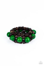 Load image into Gallery viewer, PRE-ORDER - Paparazzi Tropical Temptations - Green - Wooden Bracelet - $5 Jewelry with Ashley Swint