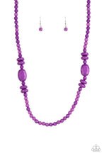 Load image into Gallery viewer, PRE-ORDER - Paparazzi Tropical Tourist - Purple - Necklace &amp; Earrings - $5 Jewelry with Ashley Swint