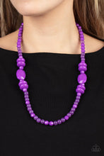 Load image into Gallery viewer, PRE-ORDER - Paparazzi Tropical Tourist - Purple - Necklace &amp; Earrings - $5 Jewelry with Ashley Swint