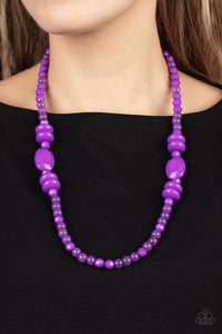 PRE-ORDER - Paparazzi Tropical Tourist - Purple - Necklace & Earrings - $5 Jewelry with Ashley Swint