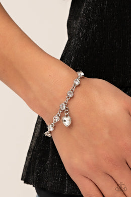 PRE-ORDER - Paparazzi Truly Lovely - White - Bracelet - $5 Jewelry with Ashley Swint