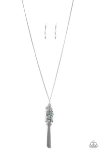 Paparazzi Twilight Twinkle - Silver - Necklace & Earrings - $5 Jewelry with Ashley Swint