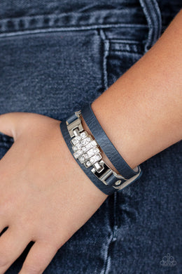 Paparazzi Ultra Urban - Blue - Bracelet - $5 Jewelry with Ashley Swint