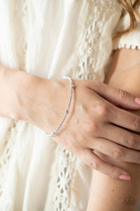 PRE-ORDER - Paparazzi Upgraded Glamour - White - Coil Infinity Bracelet - $5 Jewelry with Ashley Swint